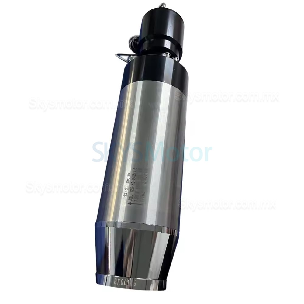 Motor de husillo ATC (cambio autom&aacute;tico de herramientas) refrigerado por aire de 7,5kW, 220V/380V, JGL125-30-24Z, 4Nm, 24000rpm, BT30